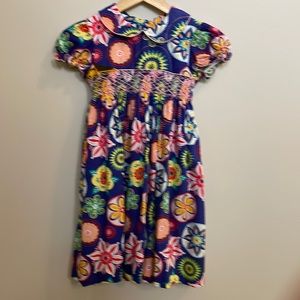 Floral smocked dress size 6x